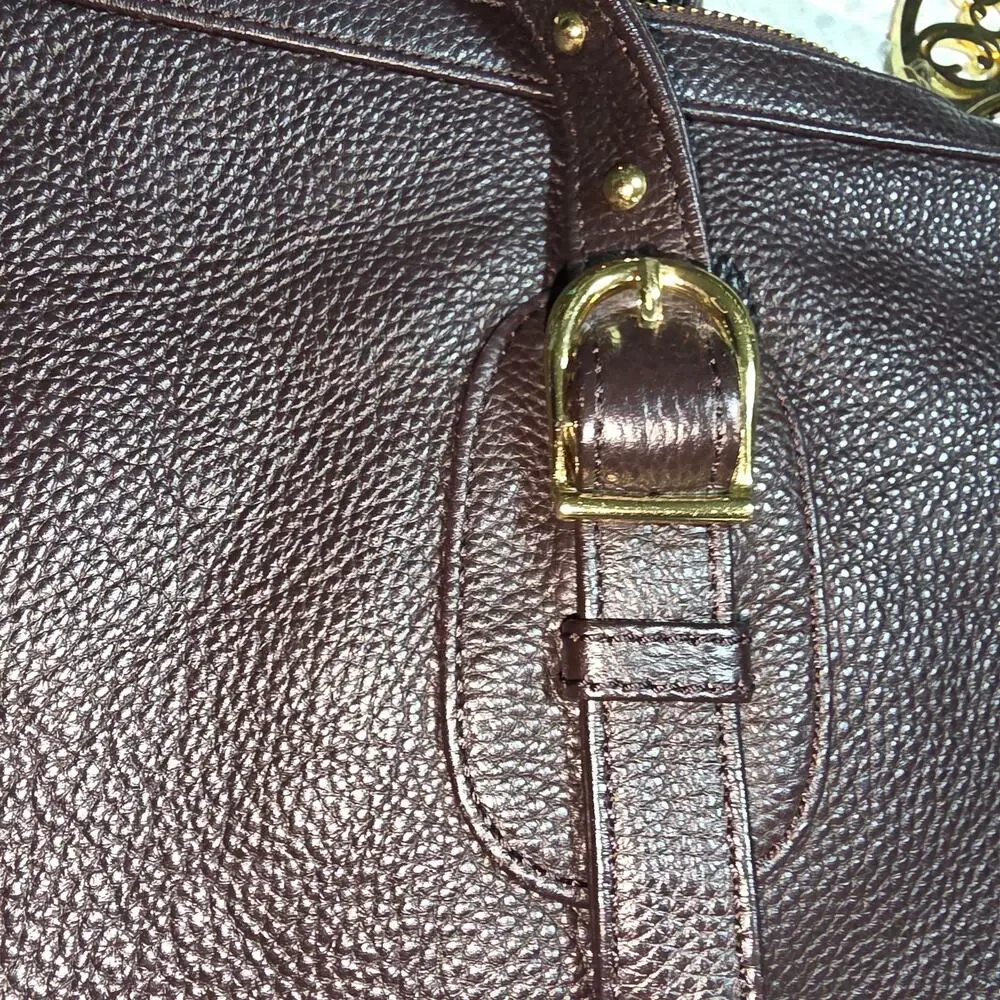 ONNA EHRLICH DERIN LEATHER SHOULDER BAG WITH CROSSBODY STRAP